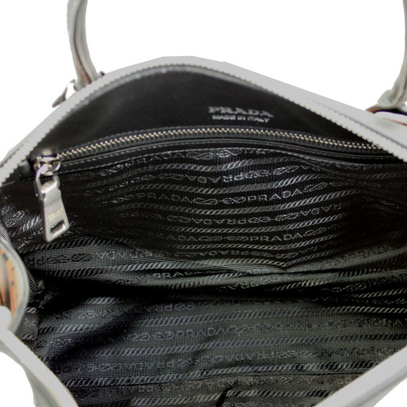 Prada Comic Print Leather 2WAY Hand Shoulder Bag Brown Pink - Picture 8 of 10